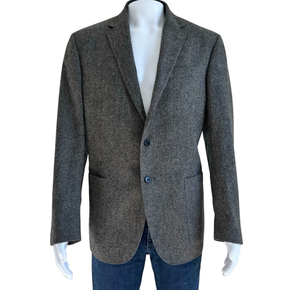 Men’s • POLO Ralph Lauren Custom Fit Gray Wool Blazer Jacket Size 44R